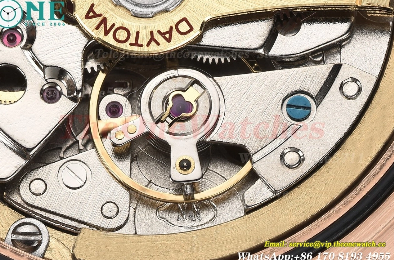 Black RG 40mm A3836 RG Gold Daytona GDF 0101